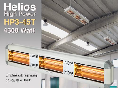 High Power Infrarot Wärmestrahler Helios HP3-45T IP20 4500 Watt